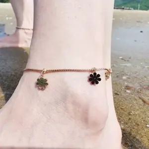 22 PM 로즈골드 변색없는 발찌 써지컬악세사리 플라워 (WFLM5VA)