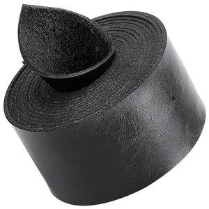 GORYCRAFT 블랙 가죽 스트랩 1.5인치 와이드 78인치 롱 싱글 플랫 코드 사이드 리치 패턴 스트립 DIY 공예 프로젝트 의류 보석 포장 가방 가구 손잡이