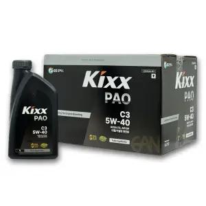 킥스 파오 KIXX PAO C3 5W40 1L 12개 1BOX 100% 합성 프리미엄 디젤 엔진오일