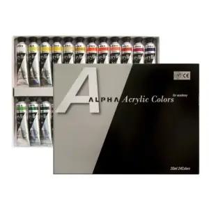 알파 미디엄바디/실버 아크릴물감 20ml 24색 미술용품 세트(1개입) (WFKGEN3)