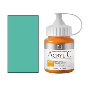 신한 아크릴물감 250ml A NO.523 에메랄드 그린 개(1개입) (WFKGER0)