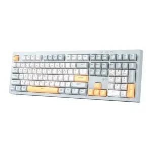 지클릭커 오피스프로 WK50 사일런스 M RGB 무소음 방수 무선 블루투스 키보드 Navy Blue RC1 108키