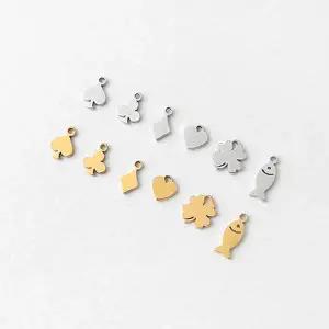 싼비즈 [8-030-10]써지컬스틸 펜던트 플랫모양태그 5종 ,1개