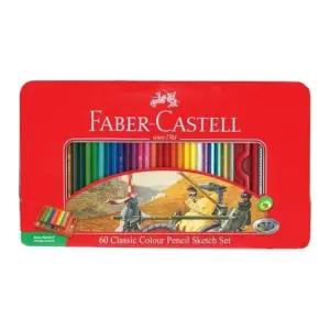 파버카스텔 유성색연필 60색 틴케이스 11 58 93 적색케이스 갑(3개입)