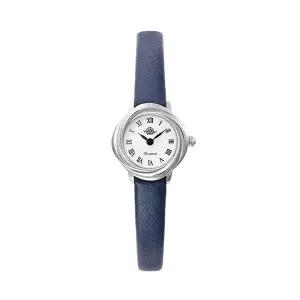 [신세계라이브쇼핑]로즈몽 RS67-03BU 앤틱 터치 로즈 라운드 여성 가죽 손목 시계