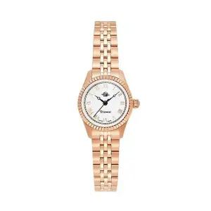 [신세계라이브쇼핑]로즈몽 RS62-05RM-MT 앤틱 터치 로즈 라운드 여성 메탈 손목 시계