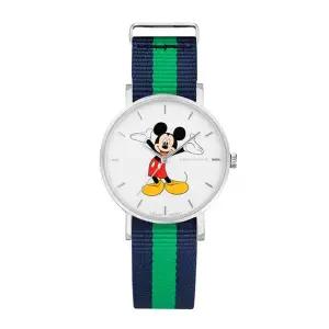 [신세계라이브쇼핑]크로마농 MICKEY28 SW GR 미키마우스 여성용 나토 밴드 시계 28mm