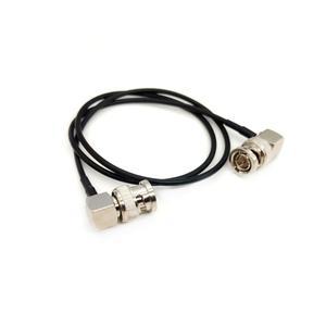얇은 소프트 75 옴 HD SDI BNC 남성 팔꿈치 직각 연장 케이블 비디오 CCTV DVR 카메라 RF RG174 동축