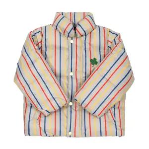 [미니로디니] 2571013500 (Clover emb stripe citypuffer) 클로버 스트라이프 시티푸퍼 아동 자켓