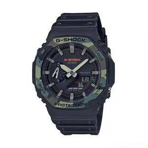 [신세계라이브쇼핑]지샥 GA-2100SU-1A 카모플라쥬 팔각 남성 우레탄 아날로그 전자 시계