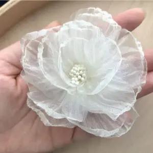 헤어 머리핀 플라워 꾸미기 2개 공연 동백꽃