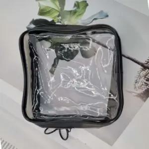 메이크업주머니 향수파우치 PVC 투명 방수 파우치 소형 블랙 미니가방