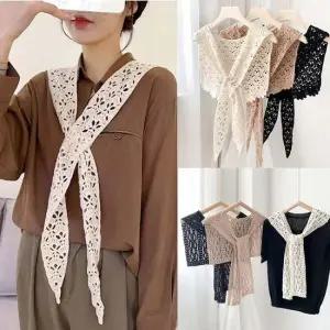 숏케이프 여자 여름 패션 포인트 펀칭 니트 케이프 숄 어부바