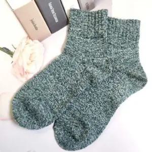 양말 교복울양말 여성 보카시 양먈 진녹색