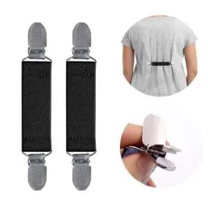 집게허리 의류 옷 소매 고정 집게 와이셔츠 짧은 멜빵 2P