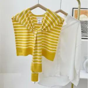 케이프어깨숄 스카프 어부바 단가라니트 페이크가디건 여성가디건