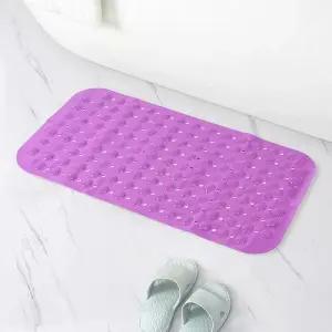 미끄럼 방지알찬 욕실 매트 타일 흡착 발매트 퍼플 안전