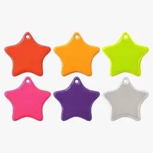 키링 키홀더 반사 안전 유도 경고 별 빛