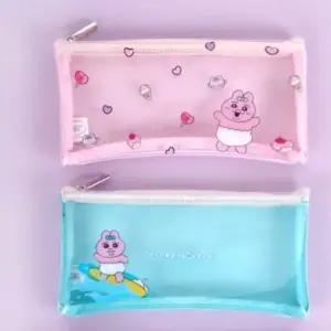 투명 납작 파우치 멀티파우치 펜케이스 색연필케이스 화장품가방
