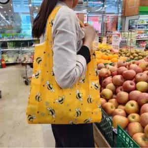 휴대용 접이식 장바구니 꿀벌 장바구니