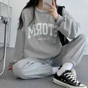 트레이닝세트 여성 데일리 긴팔 조거 세트 1P 맨투맨 팬츠 셋업