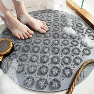 욕실 화장실베스트 논 미끄럼 방지 지압 발 매트 55x55