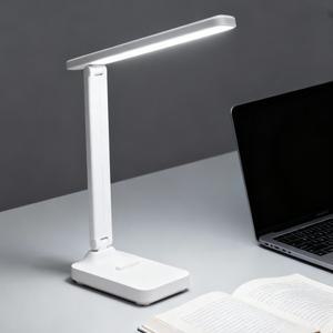 LED 책상 램프 3단계 디밍이 가능한 터치 야간 조명 USB 충전식 눈 보호 침실 옆 접이식 테이블