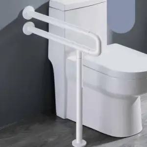 노인용 화장실 손잡이 60cm T형 안전바 변기 등받이 보조기구 WFLQOND