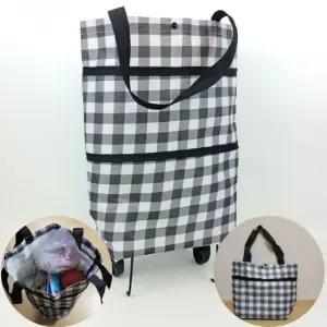 접이식 바퀴 장바구니 이동식 쇼핑백 대형 실용적인 (WFKJPWW)