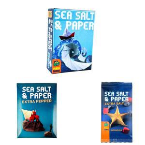 보드 게임: 씨 솔트 페이퍼 카드 게임 - 바다 테마 전략 테이블탑 게임, 디럭스 여행 에디션