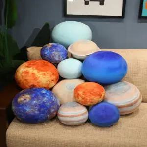 행성쿠션 은하계 태양 달 지구 입체 3d 소파