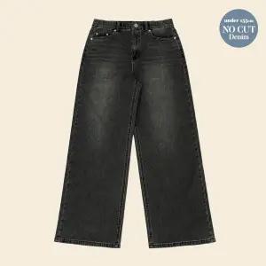 [행텐]10570-155-411-10-165여성 와이드핏 울트라소프트(키작녀청바지)숏 데님dj