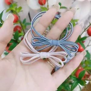 [에이치플러스몰]WL 파스텔리본 머리끈 세트(5개묶음)