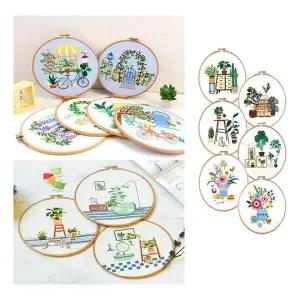 키밍 382OKU15 드로잉 프랑스자수 DIY 패키지 수작업 자수키트