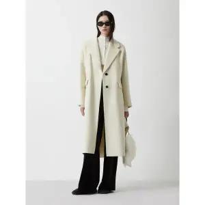 [ZOOC](김해점)(25년 겨울) 캐시미어 블렌디드 롱 코트 숄 후드 Z254MSG534