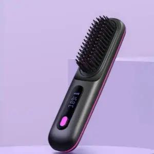 휴대용 미니 무선 고데기 헤어 스타일러 브러쉬 빗 (WFKKIHO)