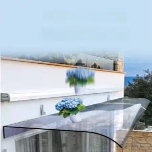 투명 처마 캐노피 지붕 테라스 차양막 비가림막 플라스틱 우천 가리개 베란다 창문턱