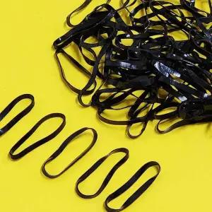 검정 고무 머리끈