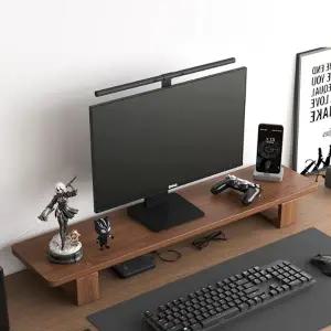 원목 모니터 받침대 선반 책상 정리 월넛