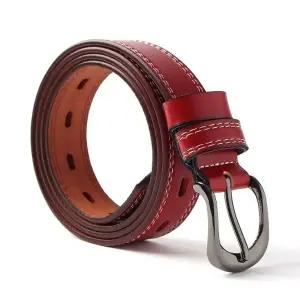 여성 소가죽 벨트 핀버클 캐주얼벨트