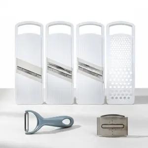 [DAMDA] 만능 채칼 2종 세트+감자칼+조각홀더 포함 야채슬라이스