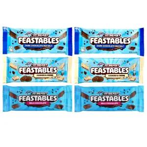 미스터비스트 피스터블 60g 밀크초콜릿 + 쿠키앤크림 + 다크초콜릿 씨솔트 3종 2세트