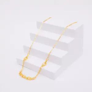 베티블루 995 999 24K 순금 비즈 포인트 체인 여성 여자 3.75g 7.5g 금 목걸이