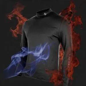 남자 겨울 기모 반 목폴라 터틀넥 긴팔 티셔츠