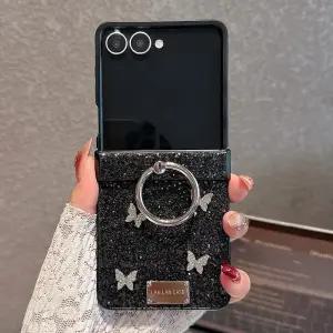 갤럭시 Z플립 제트플립 지플립 7 6 5 나비 큐빅 스마트링 풀커버 케이스