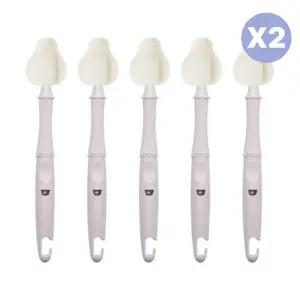 리에또 신생아 젖병솔 출산 준비물 선물 라벤더 5P X2