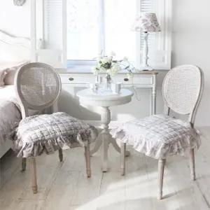 [꼬떼따블] 뜨왈 까레 퀄 팅 코튼 의자방석 (2color)