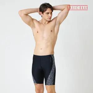 베이직엘르 남성 5부 사각 실내수영복 BEZ-R401K