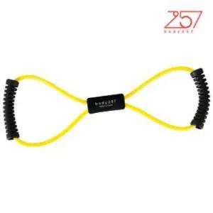 튜빙 밴드 8자형 노랑근력 운동고무 스트레칭 저항