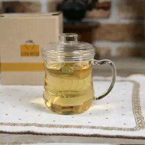 유리 머그 다기 300ml 찻잔 커핏잔 유리잔 홈카페 카페잔 물컵 차주전자 다도구